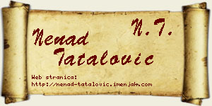 Nenad Tatalović vizit kartica